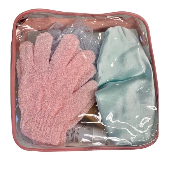 Livegreen Shower Essential‎ Collection; Exfoliating Gloves, Loofa, Body lotion - Picture 2 of 6